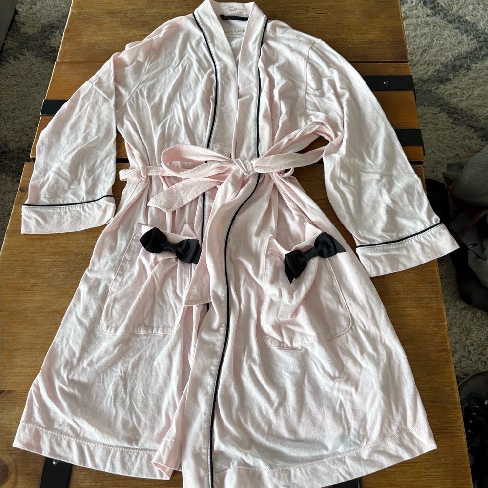 Kate Spade Pink Robe with Bows